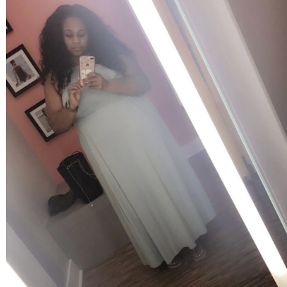 Mint green Halter dress